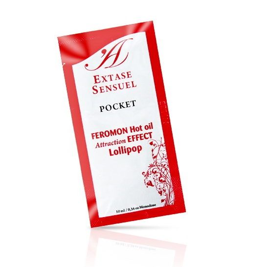 ACEITE DE MASAJE CON FEROMONAS DE EFECTO CALOR PIRULETA 10 ML