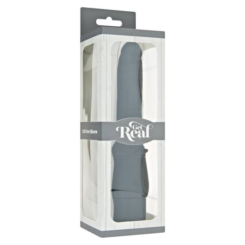 GET REAL - VIBRADOR CLÁSICO SUAVE NEGRO