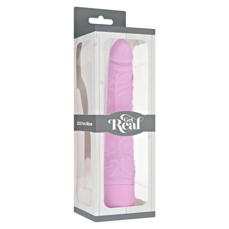 GET REAL - VIBRADOR DELGADO ROSA CLÁSICO