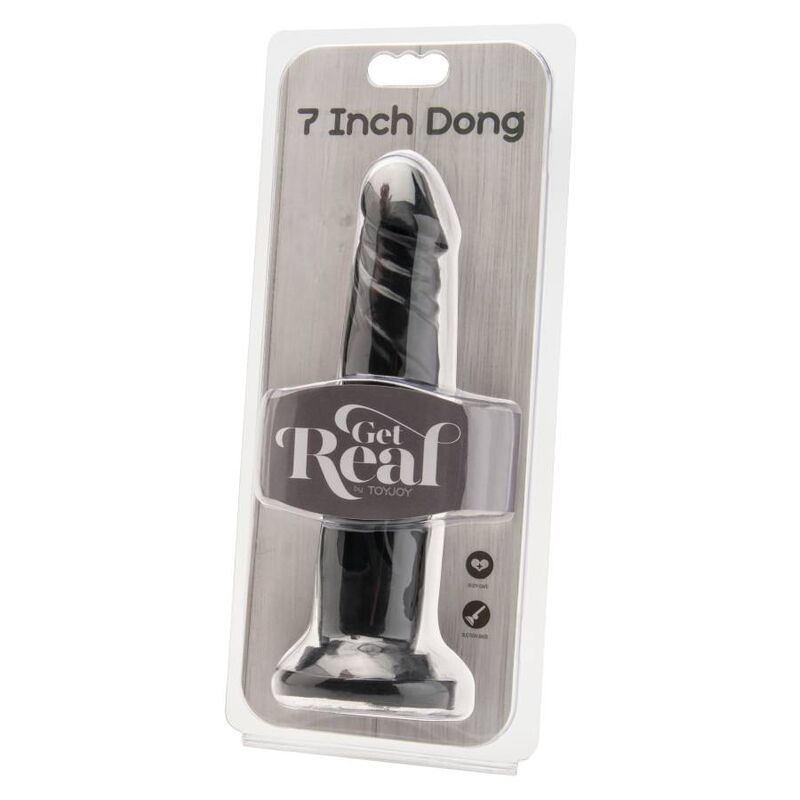 HAZLO REAL - DONG NEGRO DE 18 CM