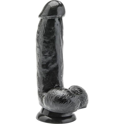 GET REAL - DILDO DE 12 CM CON BOLAS NEGRO