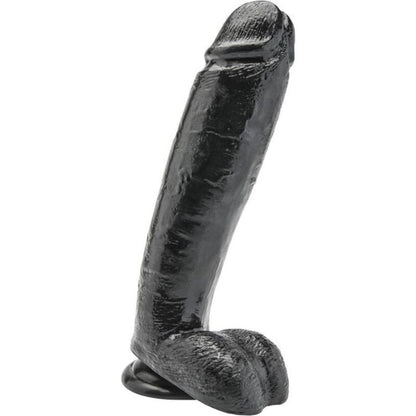 GET REAL - DILDO DE 25,5 CM CON BOLAS NEGRO