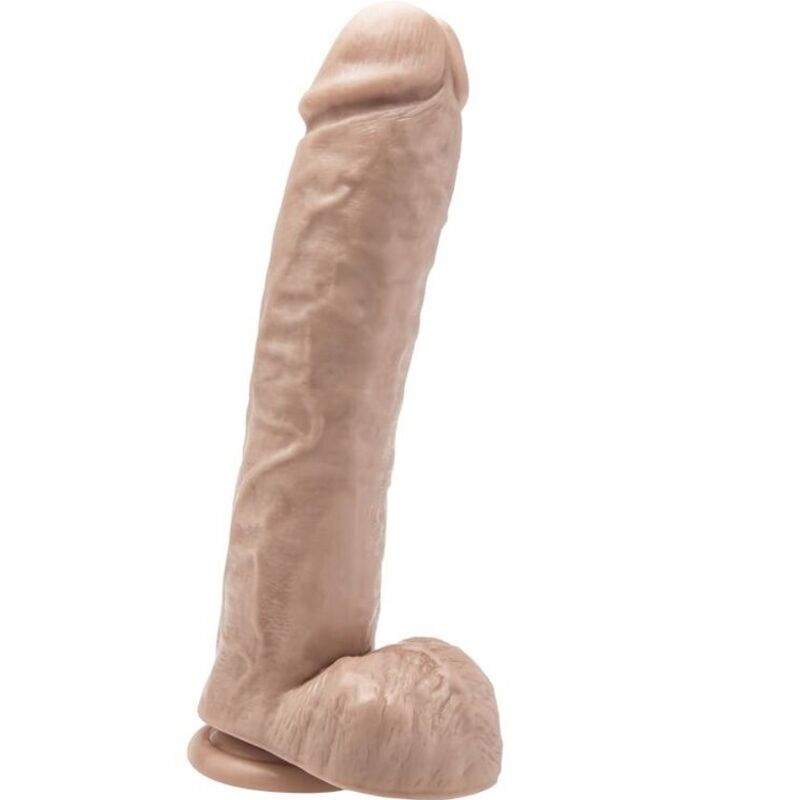 GET REAL - DILDO DE 28 CM CON BOLAS DE PIEL