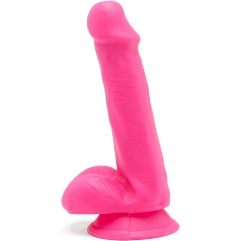 GET REAL - HAPPY DICKS DILDO 12 CM BOLAS ROSAS