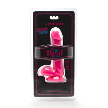 GET REAL - HAPPY DICKS DILDO 12 CM BOLAS ROSAS