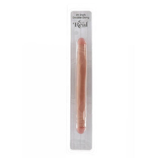 HAZLO REAL - DOBLE DONG 35 CM PIEL