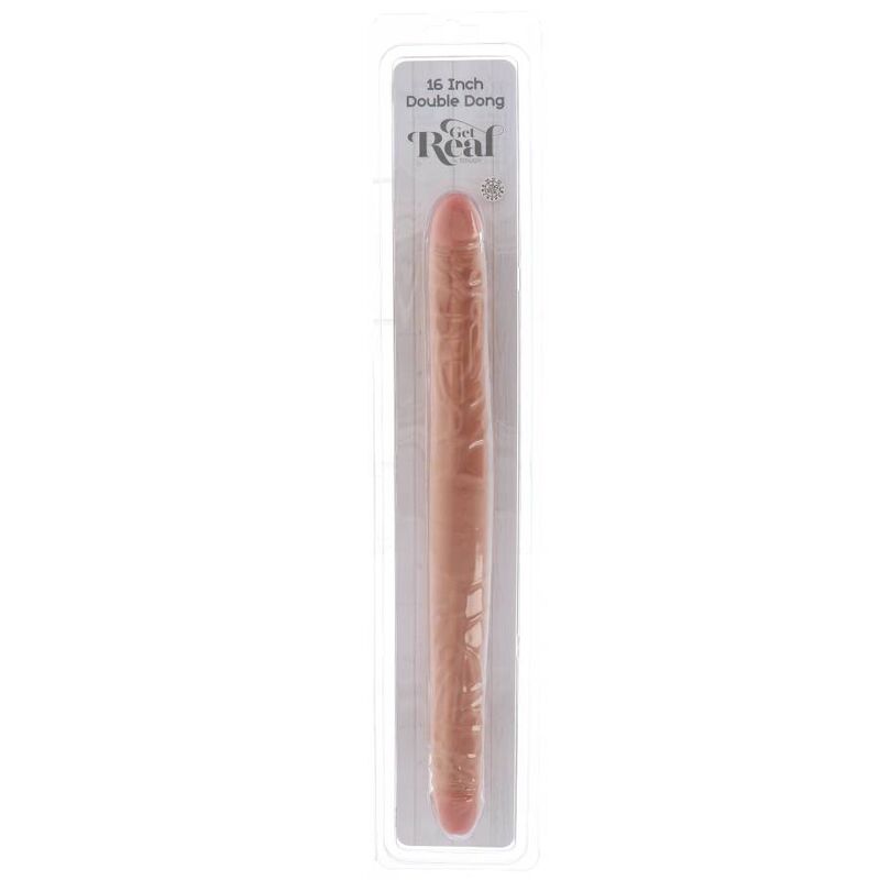 HAZLO REAL - DOBLE DONG 40 CM PIEL