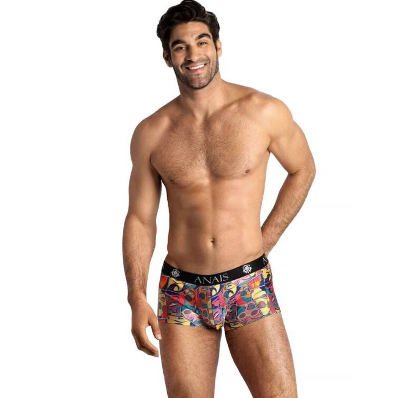 Close-up of the ANAIS MEN Boxer Masculino Comics Tamanho S showing its unique print and soft fabric.