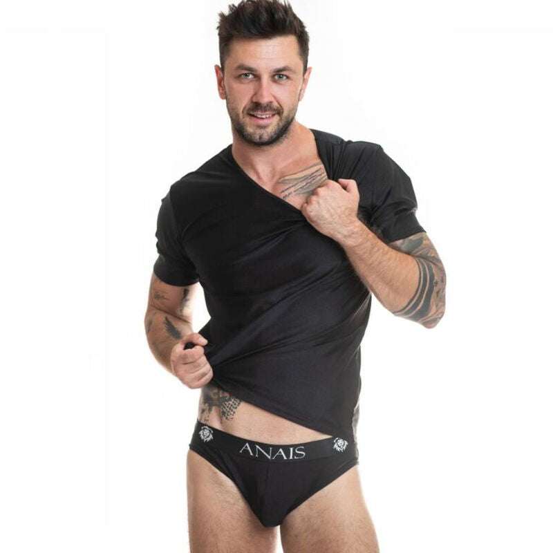Imagem da Camiseta Masculina Anais Preta em microfibra macia