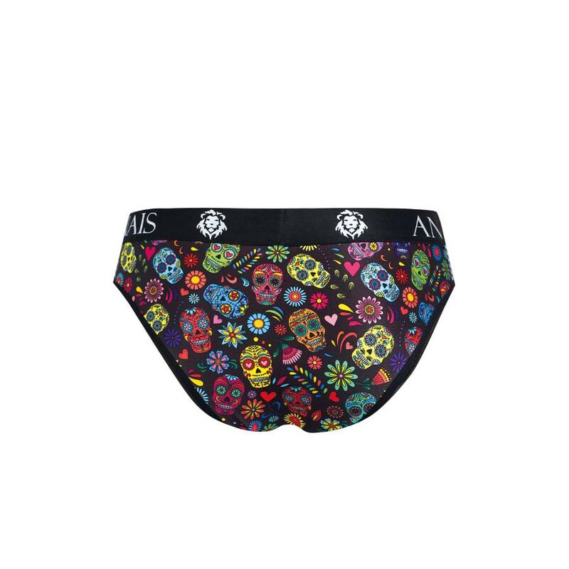 Slip masculino Anais México em poliamida e elastano, detalhe do tecido e corte confortável.