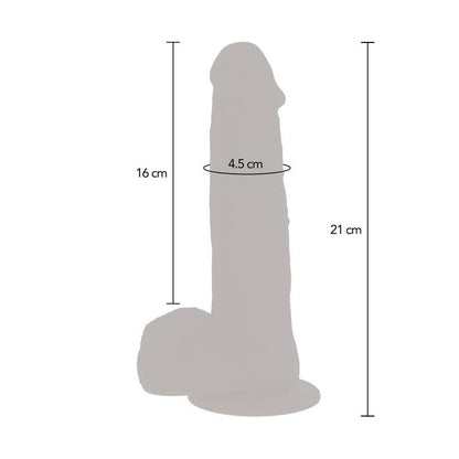GET REAL - DILDO DE PIEL CON CUENTAS GIRATORIAS VIBRATORIAS