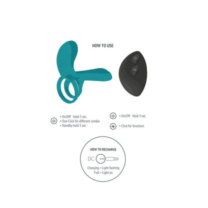 Xocoon Anel Vibrador para Casais Verde, intensificador de prazer e estimulação mútua.