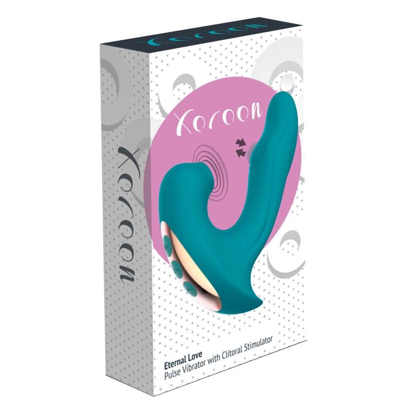 XOCOON Vibrador Estimulador Eternal Love Multi-funções Verde para prazer a dois