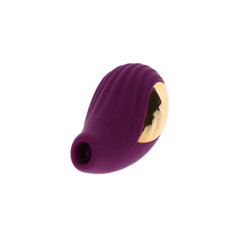 Close-up do Xocoon Estimulador Divine Love Roxo mostrando seu design ergonómico e superfícies texturizadas.