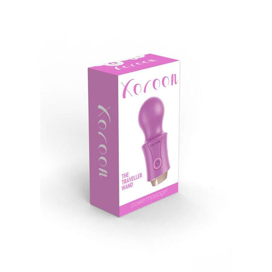 XOCOON Vibrador Wand Recarregável do Viajante Fúcsia para prazer intenso e massagem corporal.