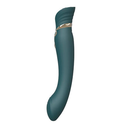 ZALO Vibrador Queen G-Spot PulseWave Verde com cristal Swarovski