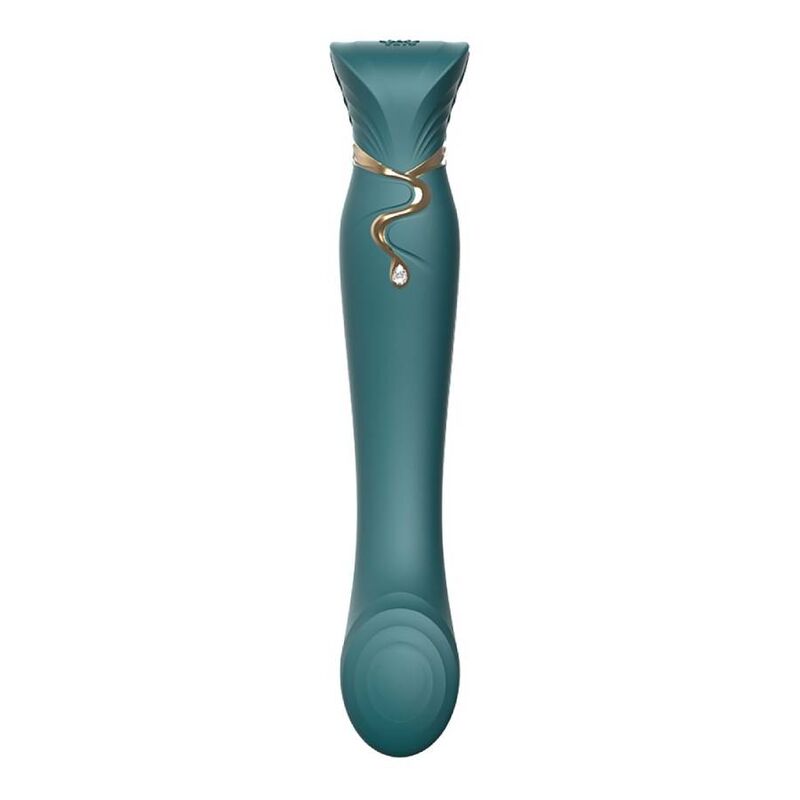 ZALO Vibrador Queen G-Spot PulseWave Verde com cristal Swarovski