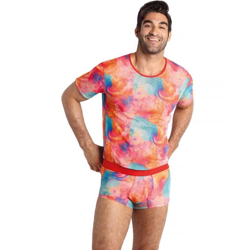 Camiseta masculina ANAIS MEN Falcon em lycra macia com estampa de banana, para um estilo ousado e confortável.