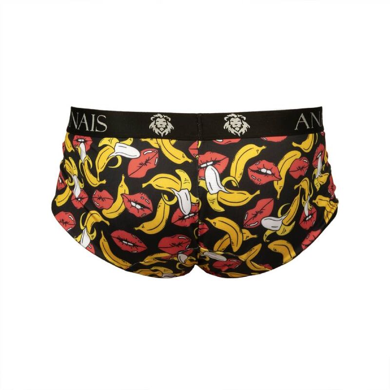 Anais Men Brief com Estampa Banana, apresentando o design esportivo e o tecido de lycra macia.