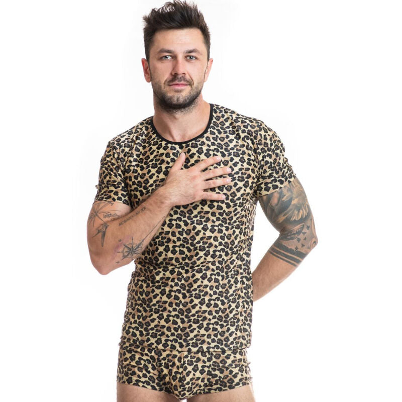 Close-up da Cueca Masculina ANAIS MEN Mercury Estampa Animal S, mostrando a sua microfibra macia e design.