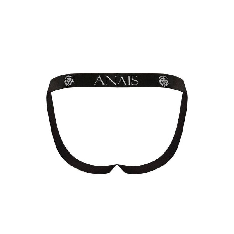 Jock Strap Power Anais L, lingerie masculina transparente com detalhes de rosas e caveiras.
