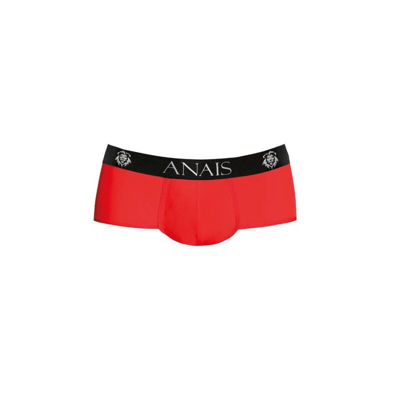 ANAIS MEN Cueca Soul Esportiva em microfibra macia, detalhe do corte e cor vermelha vibrante.