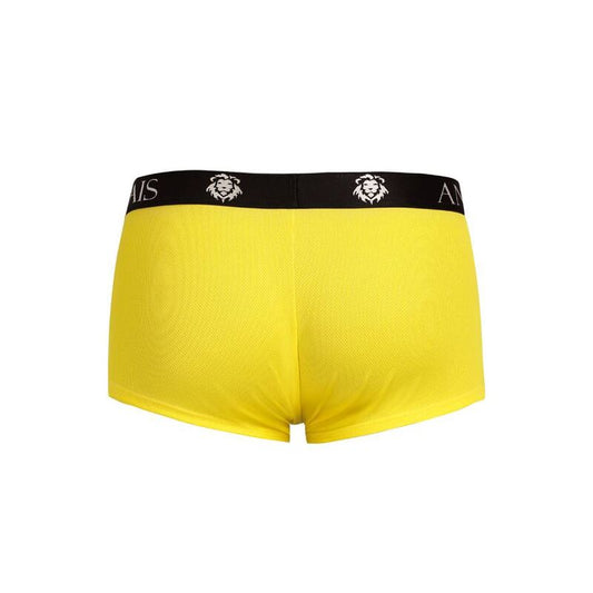 Boxer masculino ANAIS MEN Tóquio de modal macio, cor amarela, mostrando o corte esportivo e ajuste ao corpo.