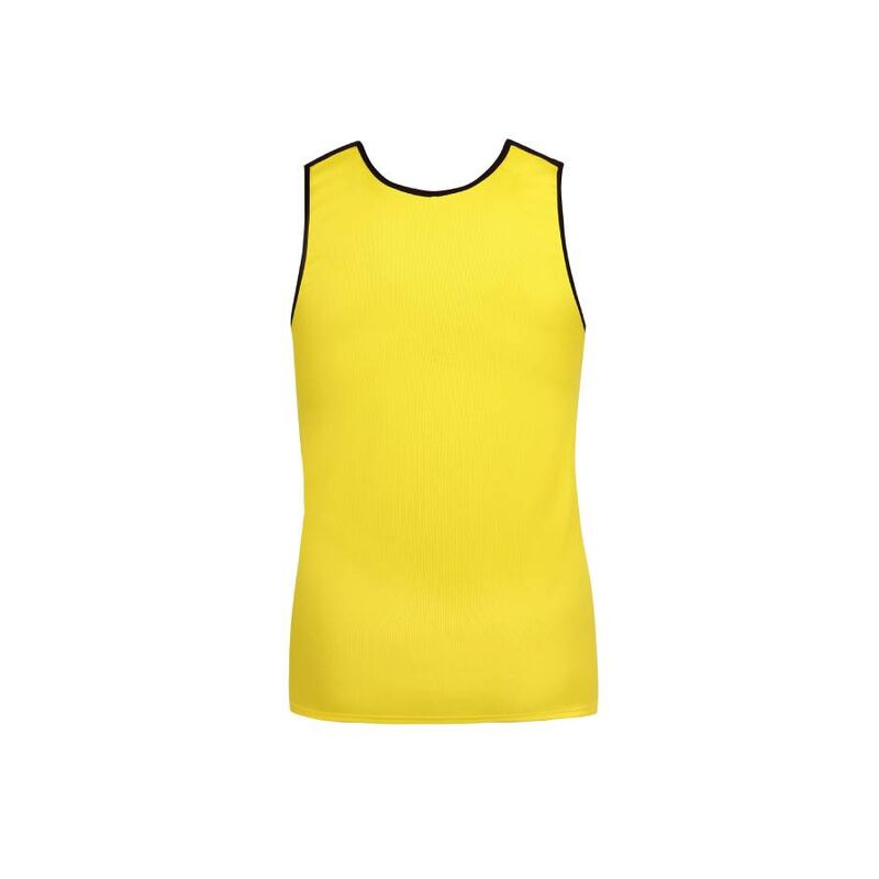 Top Tókio ANAIS MEN em modal macio amarelo, detalhe do tecido e corte.