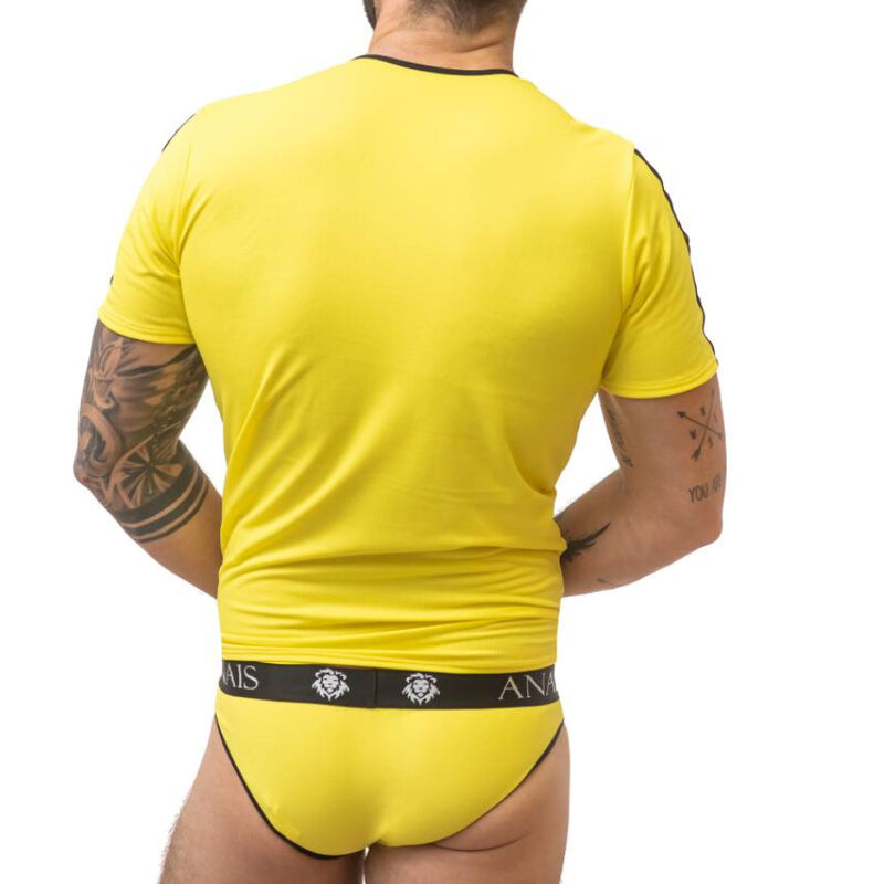 T-Shirt masculina Anais Tóquio amarela com tecido macio e ajuste perfeito.