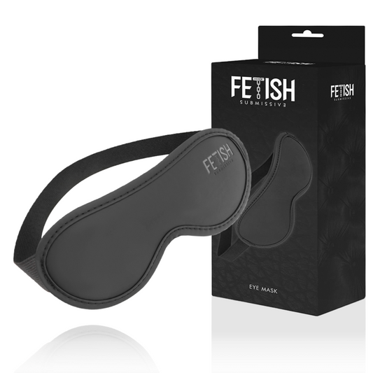 Máscara de Couro Vegano FETISH SUBMISSIVE com Forro de Neoprene para BDSM