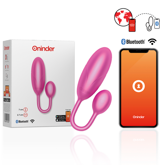 ONINDER Ovo Vibratório DENVER Rosa com App para prazer discreto e interativo.