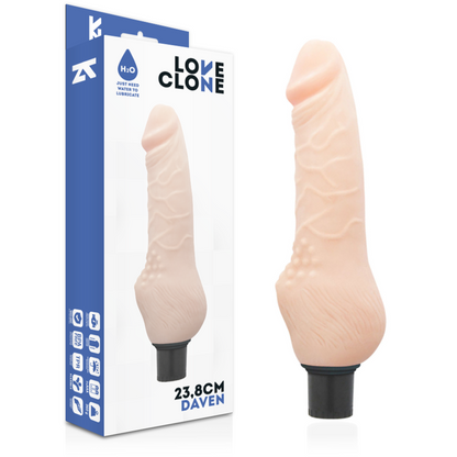 LOVECLONE - DAVEN AUTO LUBRICACIÓN REALISTA 23,8 CM -O- 3,8 CM