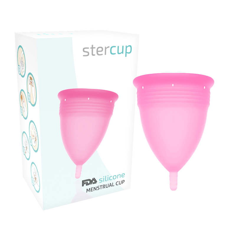STERCUP - Copa menstrual de silicona FDA rosa - Talla L