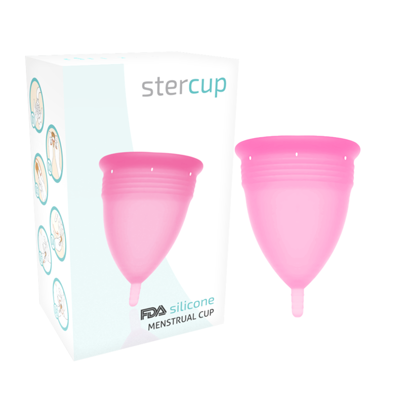 STERCUP - Copa menstrual de silicona FDA rosa - Talla S