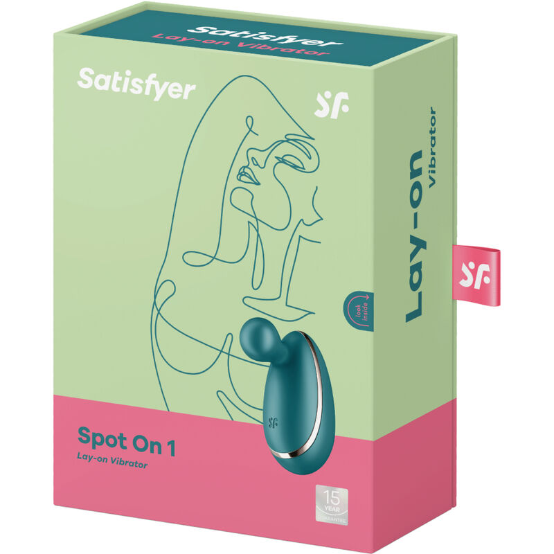 Satisfyer Spot On 1 Vibrador Clitoriano Verde, com ponta direcionada e design ergonómico.