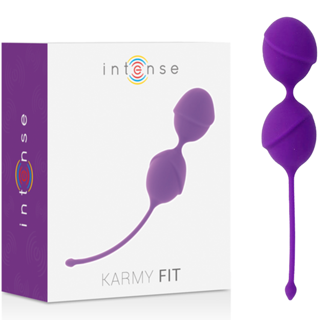 Intense Bolas Kegel Karmy Fit de Silicone Lila para o fortalecimento do assoalho pélvico