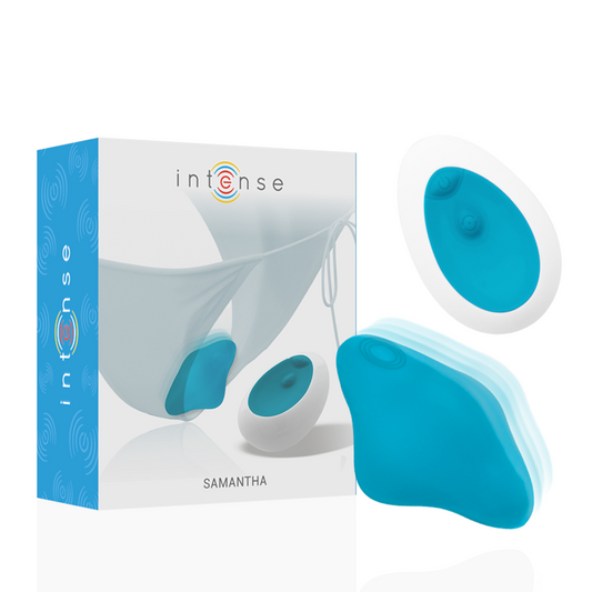Close-up of the Intense Samantha Panty Vibrador with Remote Control, showcasing its design and features.