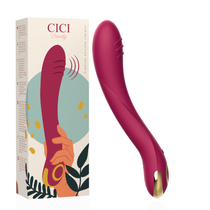Vibrador Ponto G CICI BEAUTY de silicone premium com design ergonômico.
