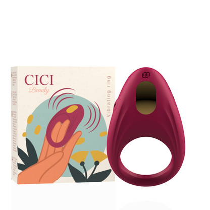 CICI BEAUTY Anel Vibrante de Silicone Premium Recarregável para estimulação a dois.