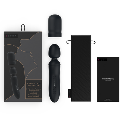 B SWISH - VARITA VIBRADORA NEGRA PREMIUM BTHRILLED