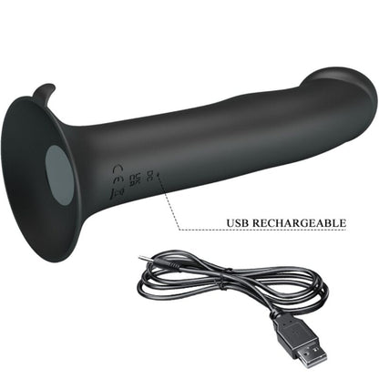PRETTY LOVE Murray Black Vibrador e Sucção Clitórica com Ventosa para prazer versátil