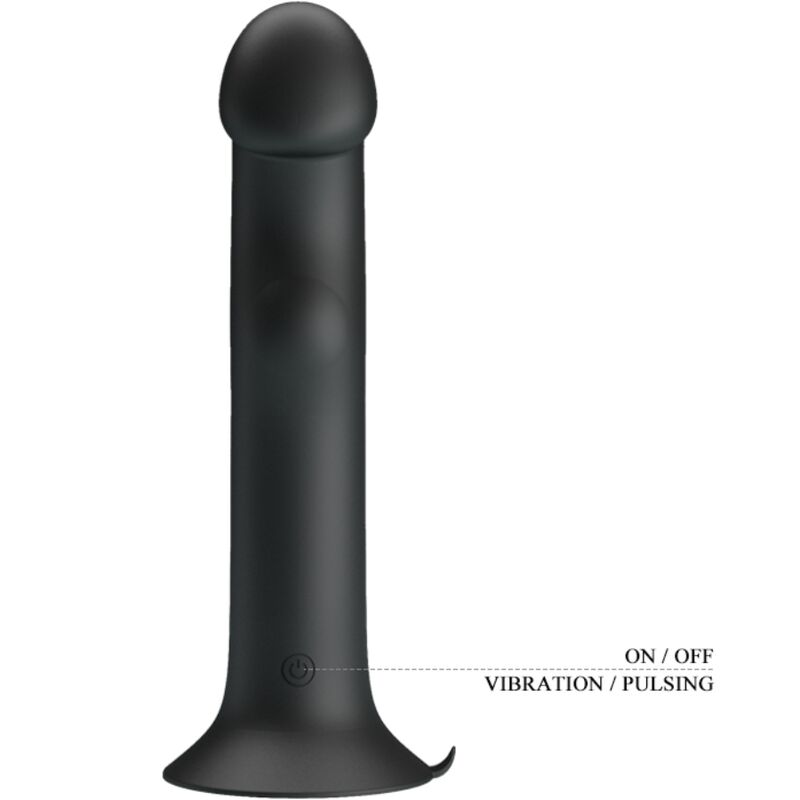 PRETTY LOVE Murray Black Vibrador e Sucção Clitórica com Ventosa para prazer versátil
