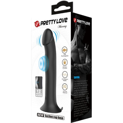 PRETTY LOVE Murray Black Vibrador e Sucção Clitórica com Ventosa para prazer versátil