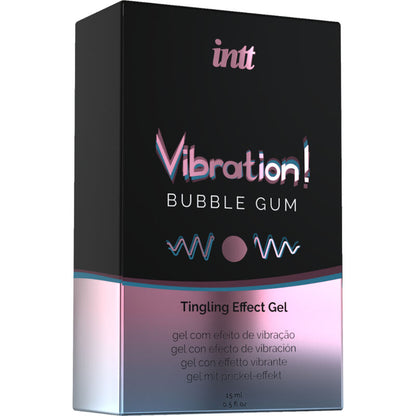 INTT Estimulante Íntimo Líquido Goma Vibrante 15ML para sensações intensas e sabor doce.