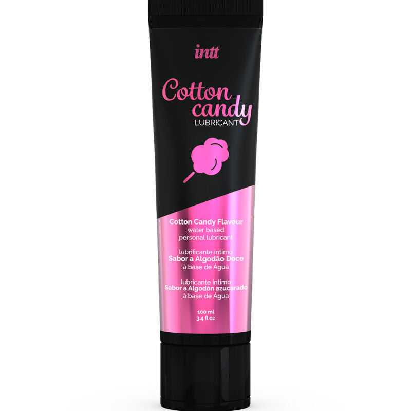 INTT LUBRICANTS Lubrificante Íntimo à Base de Água com Sabor Algodão Doce 100ml.