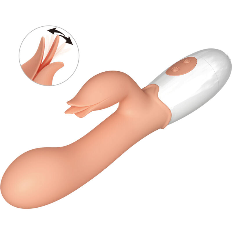Vibrador PRETTY LOVE Bloody Mary com duplo estimulador para prazer G-Spot e clitoriano.