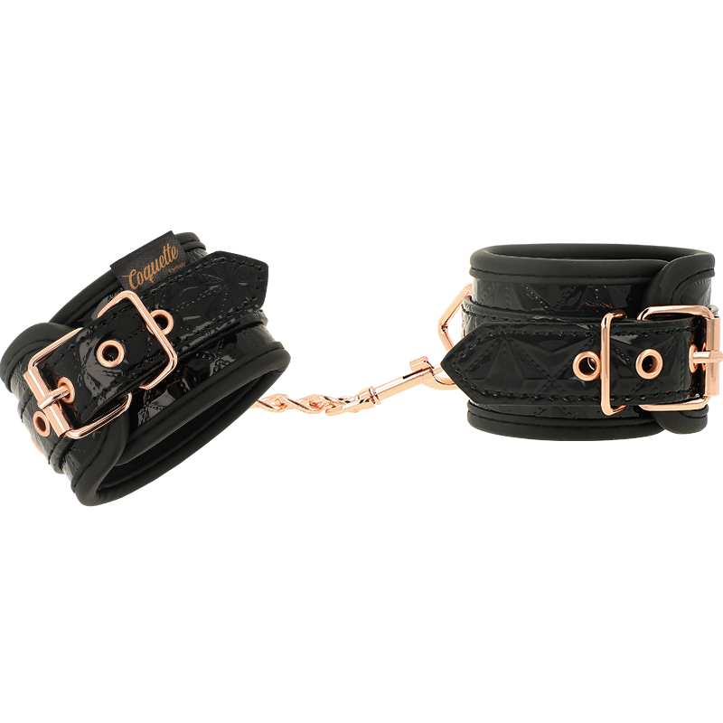 COQUETTE CHIC DESIRE Algemas de Couro Vegano com Forro de Neoprene