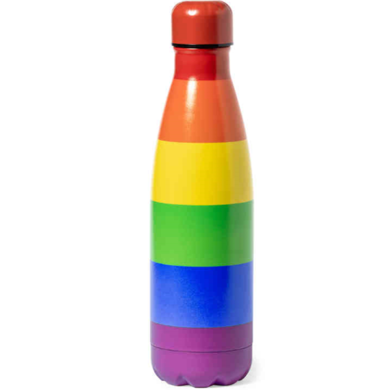 ORGULLO - CALENTADOR DE AGUA DE METAL CON BANDERA LGBT