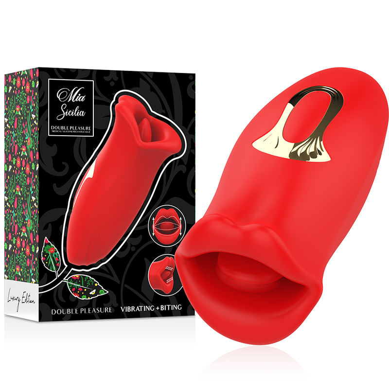MIA - SICILY DOBLE PLACER VIBRADOR + MORDEDOR