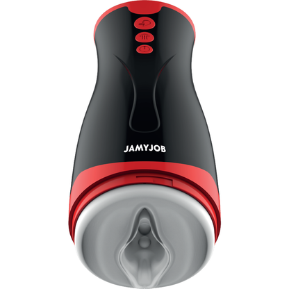 Masturbador Masculino JAMYJOB Jango com compressão e vibração para prazer intenso.